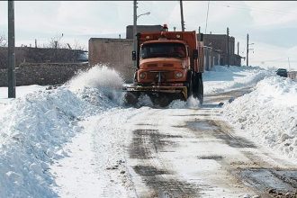 برف ۷۱ راه روستایی در قزوین را مسدود کرد